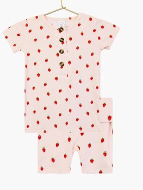 Lou Lou and Company Junie Print Henley & Shorts Set 12-24 months NEW